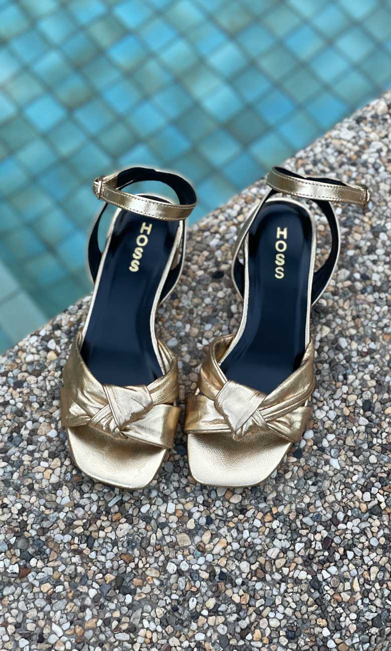 Hoss Belle Gold Sandals