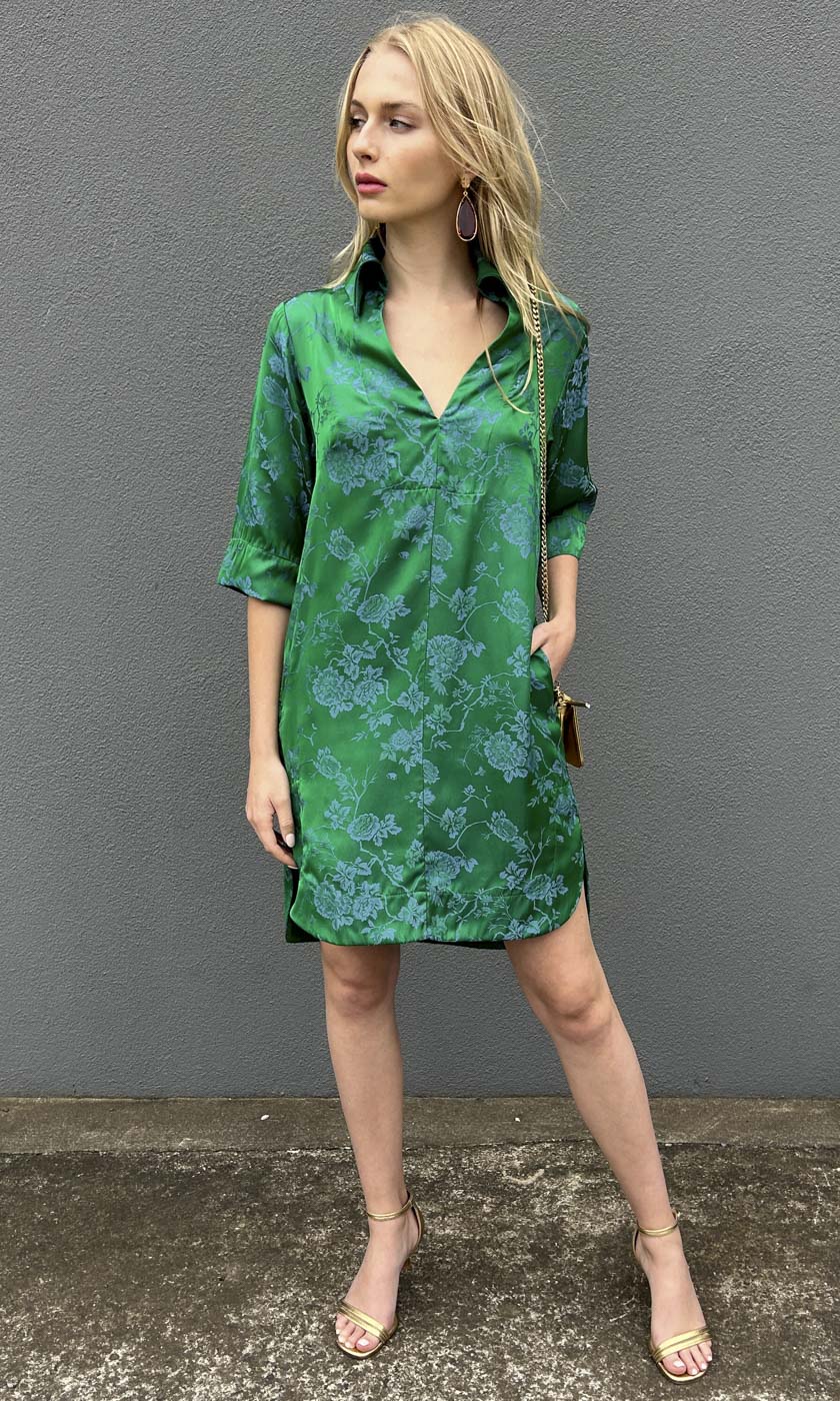 HOSS Ginger Dress - Emerald Green