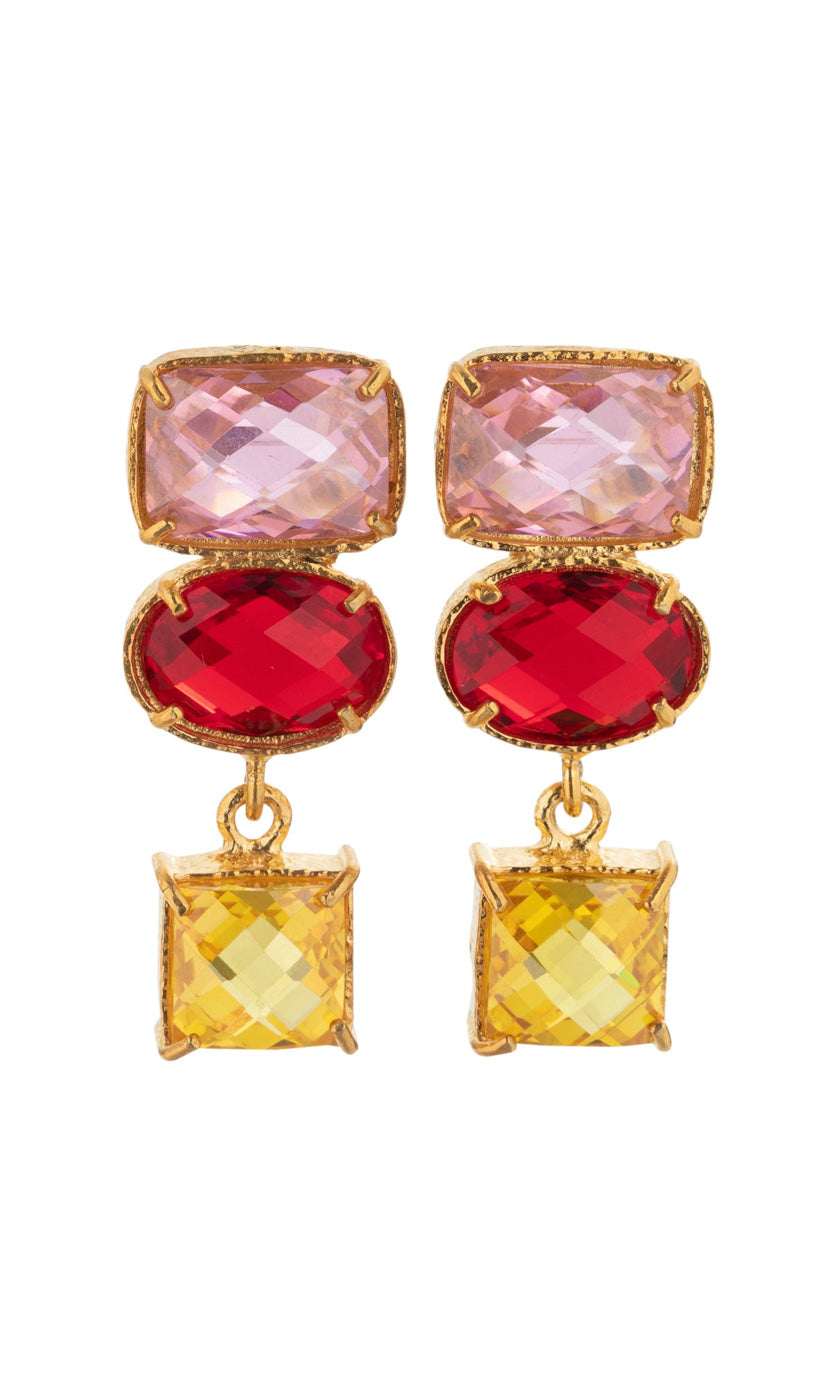 Christie Nicolaides Giovana Earrings - Pink