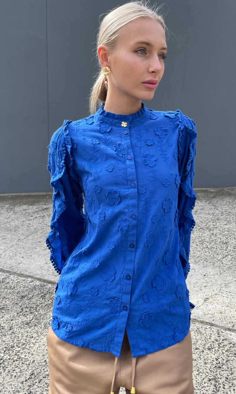 Fabienne Chapot Electric Blue Blouse