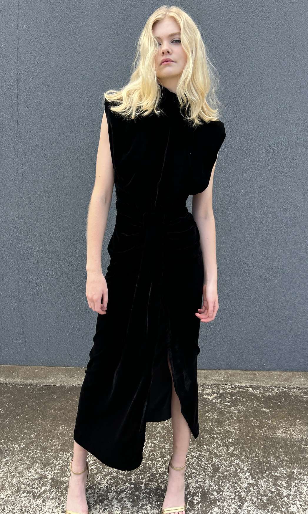 Sabina Musayev Velvet Dress - Black