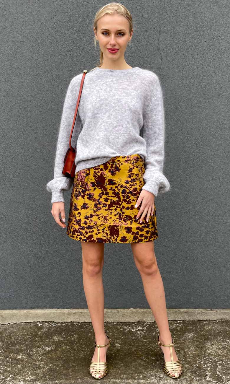 Second Female Charli Brocade Mini Skirt