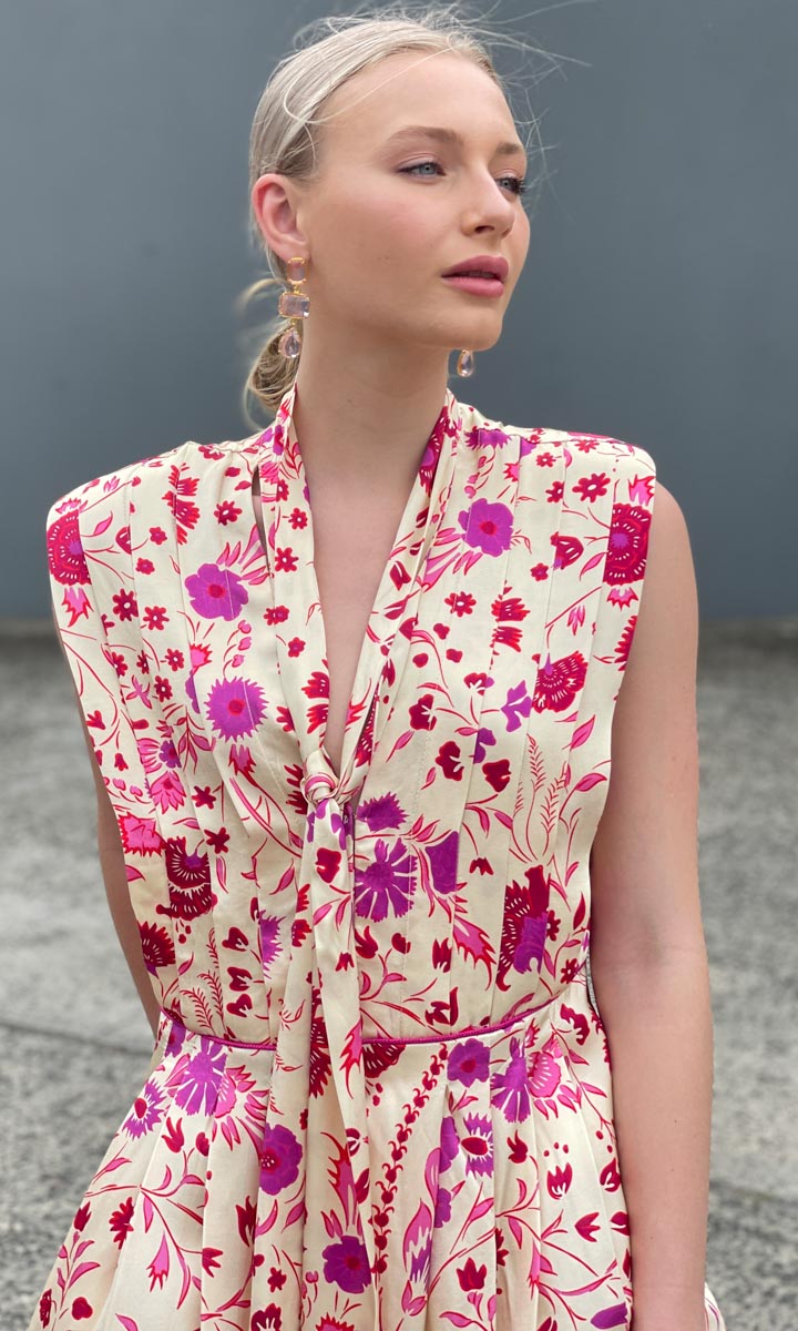 Sabina Musayev Revenna Dress - Ivory Floral