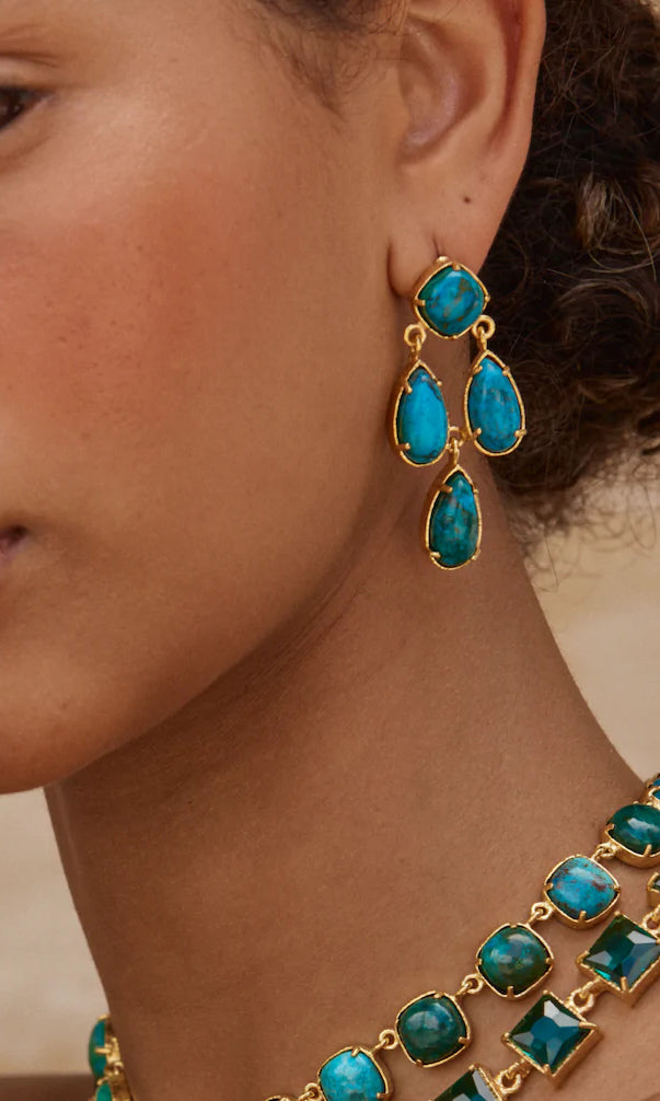 Christie Nicolaides Katia Earrings - Turquoise
