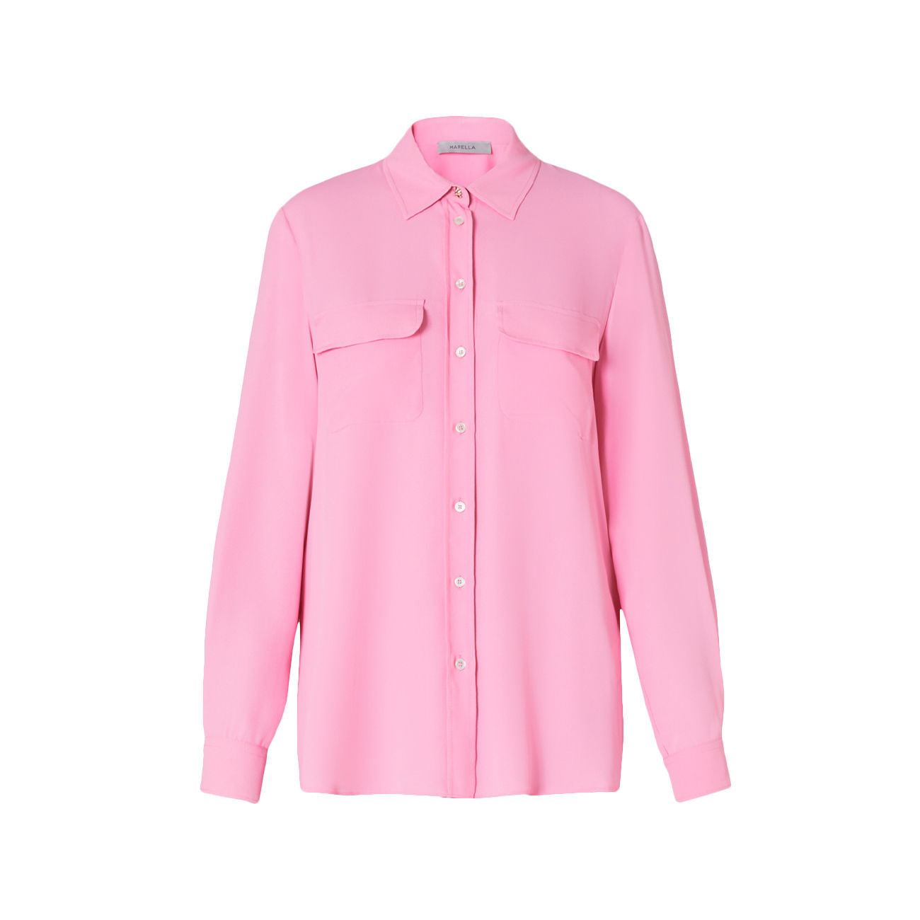 Marella Marina Shirt - Pink Silk Crepe
