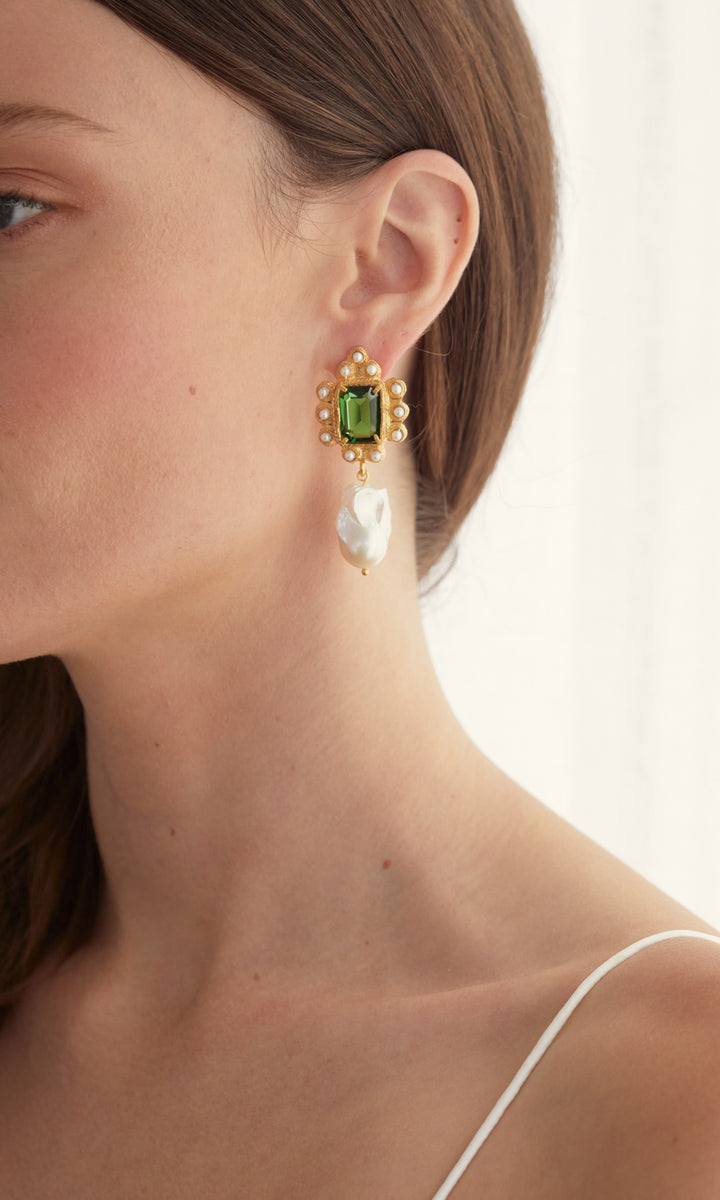 Christie Nicolaides Amalita Earrings - Green