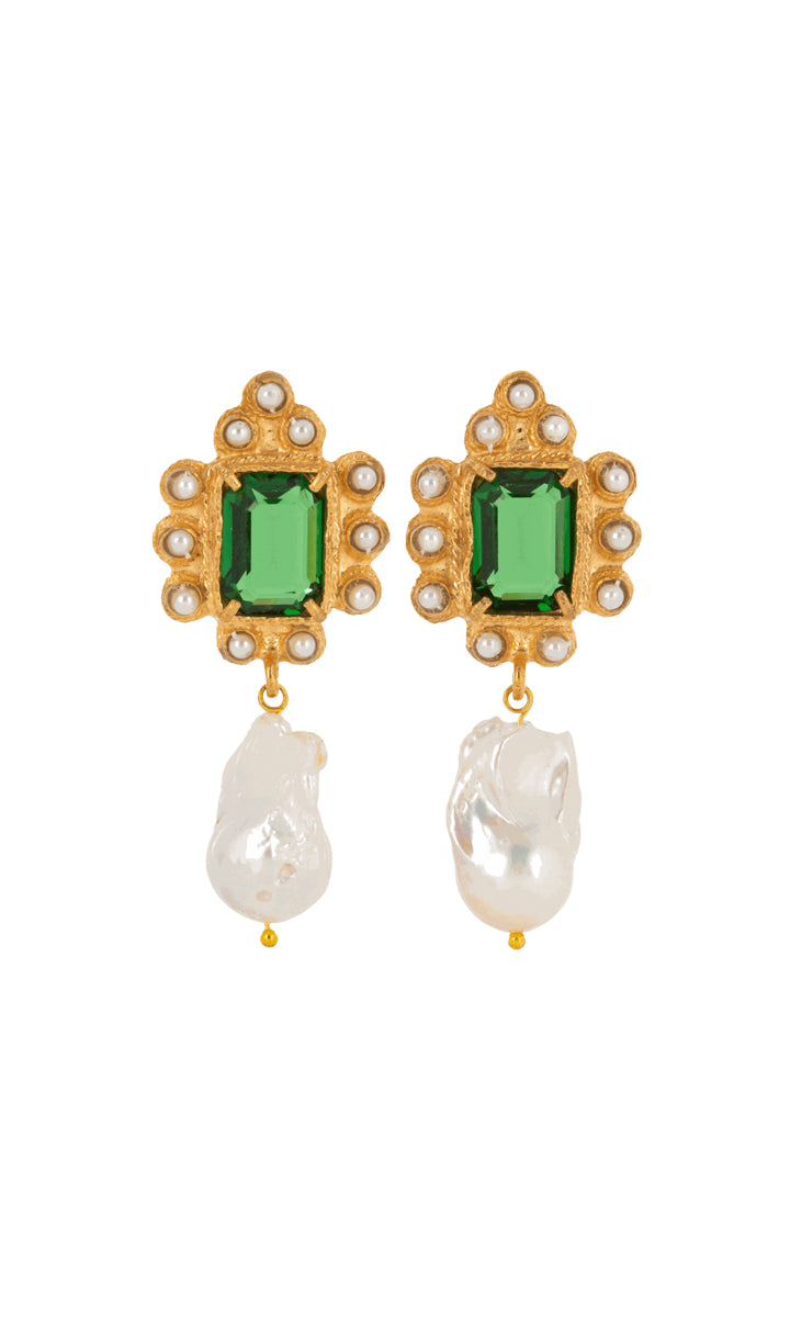 Christie Nicolaides Amalita Earrings - Green