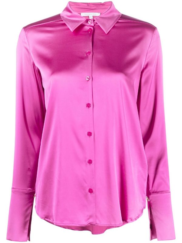 Patrizia Pepe Satin Shirt - Pink
