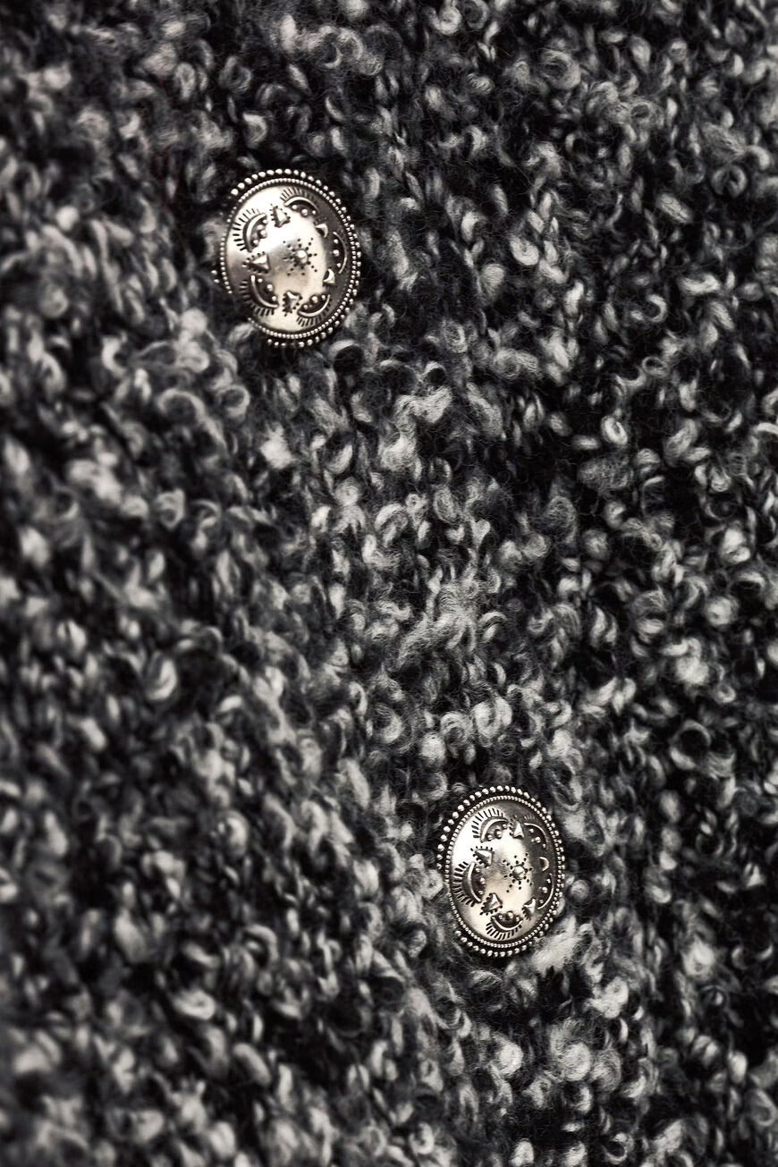 ba&sh Carla Knit Cardigan  - Speckle