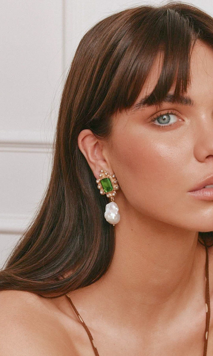 Christie Nicolaides Amalita Earrings - Green