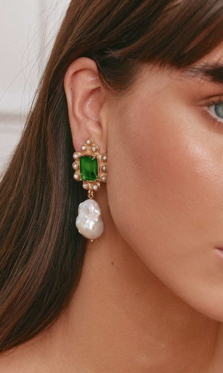 Christie Nicolaides Amalita Earrings - Green