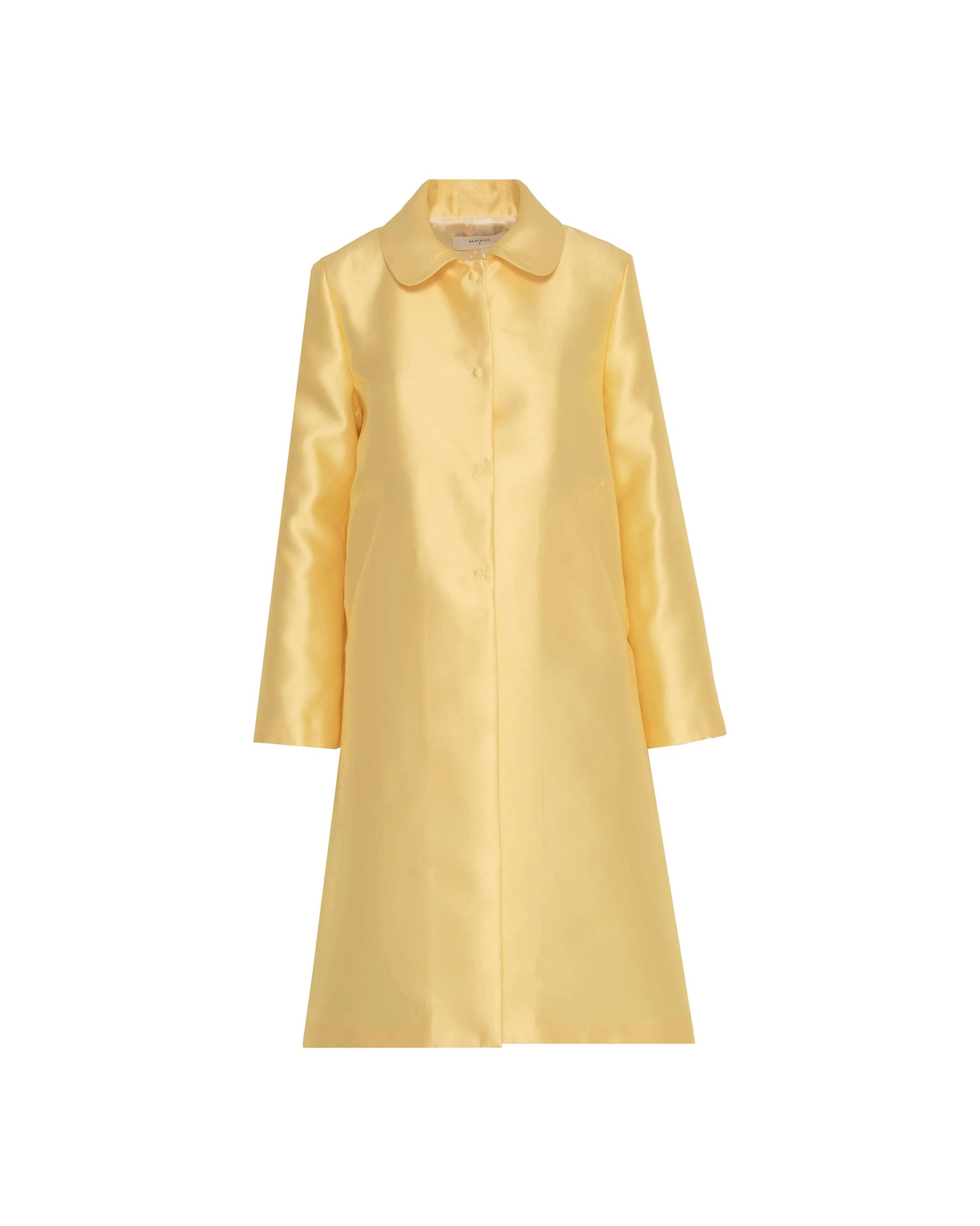 Beatrice b Single Breasted Duchesse Dress Coat - Pink
