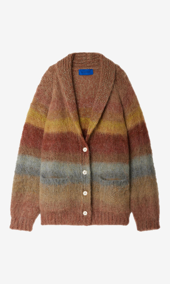 Mes Demoiselles Hand Knit  Ochre Mix Cardigan