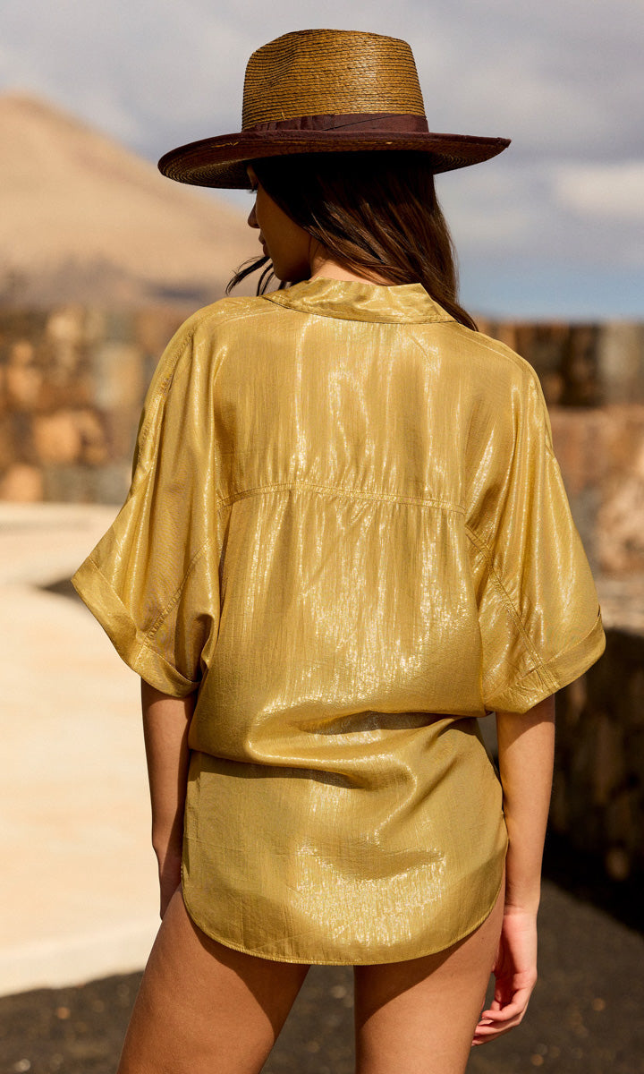 Mes Demoiselles Diamond Shirt - Gold Khaki
