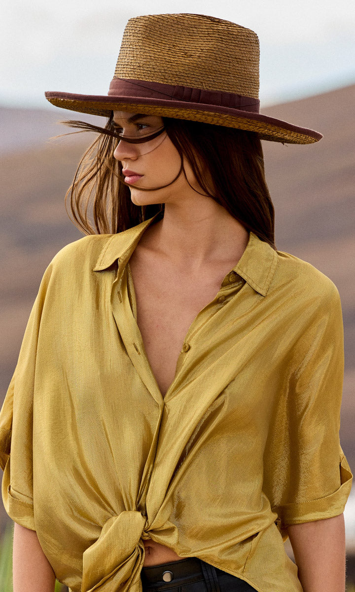 Mes Demoiselles Diamond Shirt - Gold Khaki