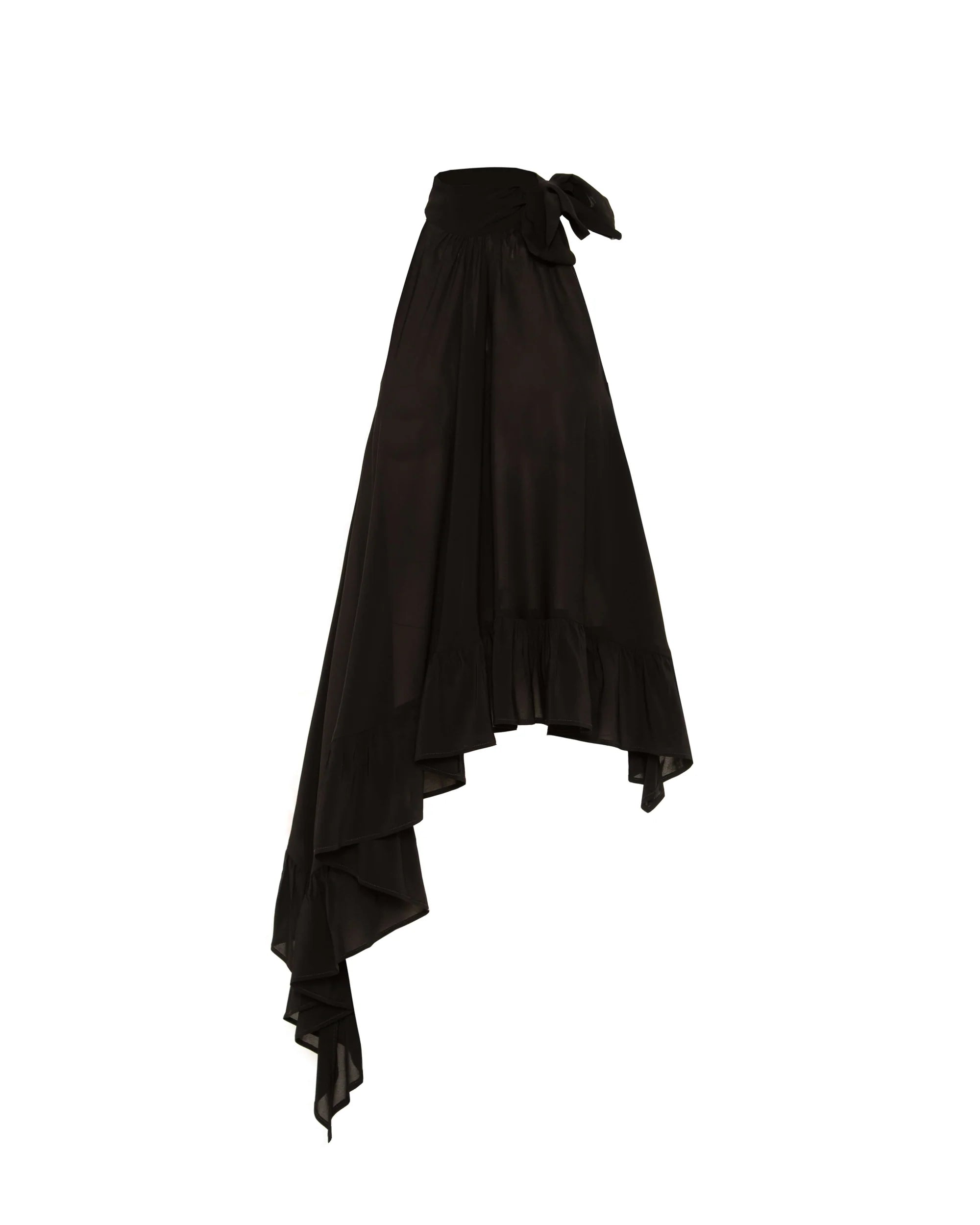 Beatrice b  Black Halter Flounce Top