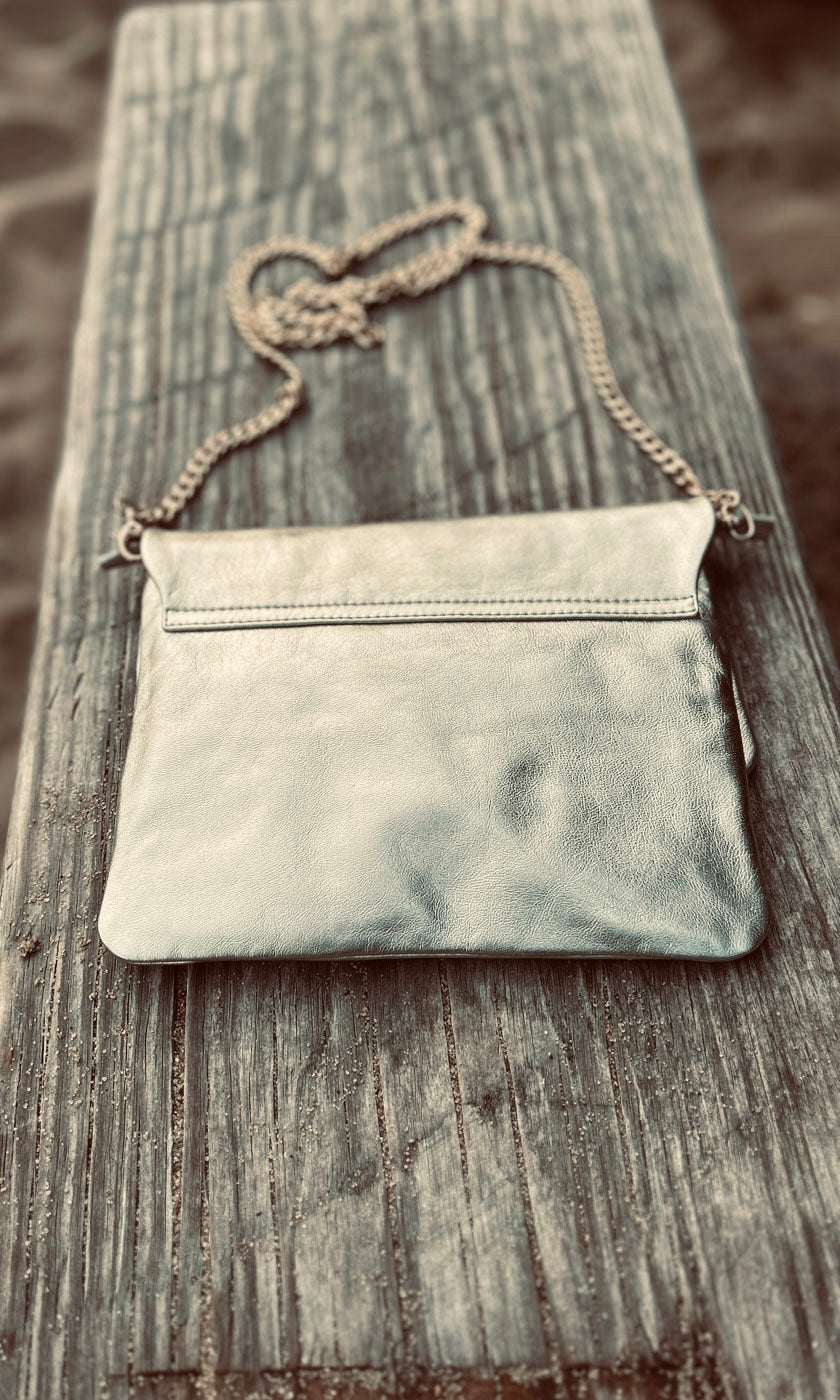 Hoss Champagne Leather  Emily Bag