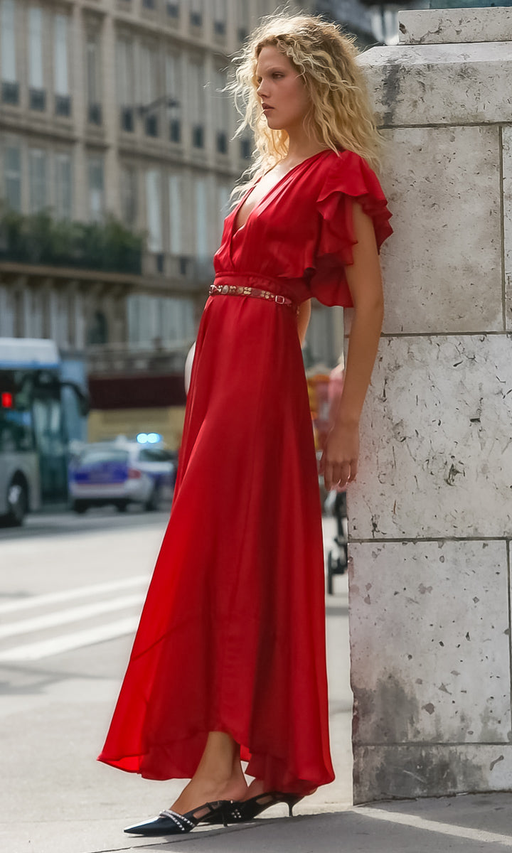 Mes Demoiselles Cascais Dress - Red