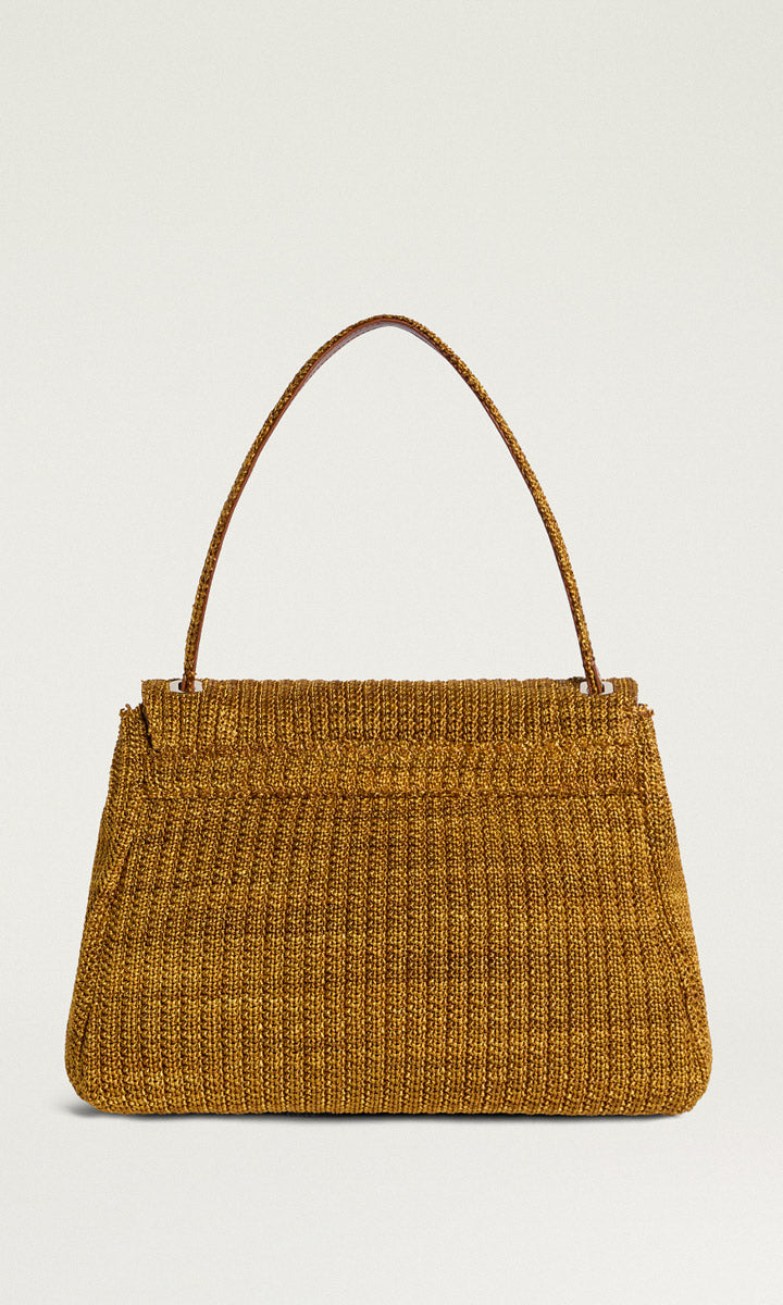 Momoni Flore Bag in Raffia - Gold