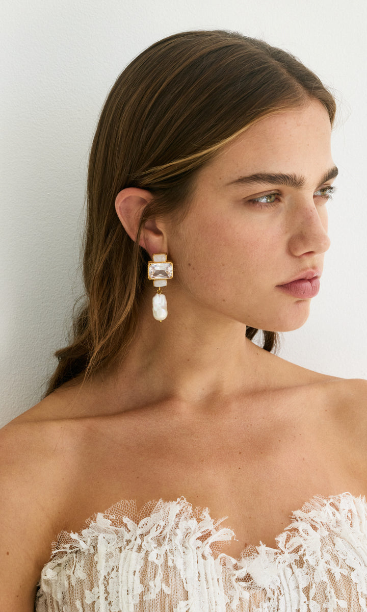 Christie Nicolaides Bambina Earrings - Clear