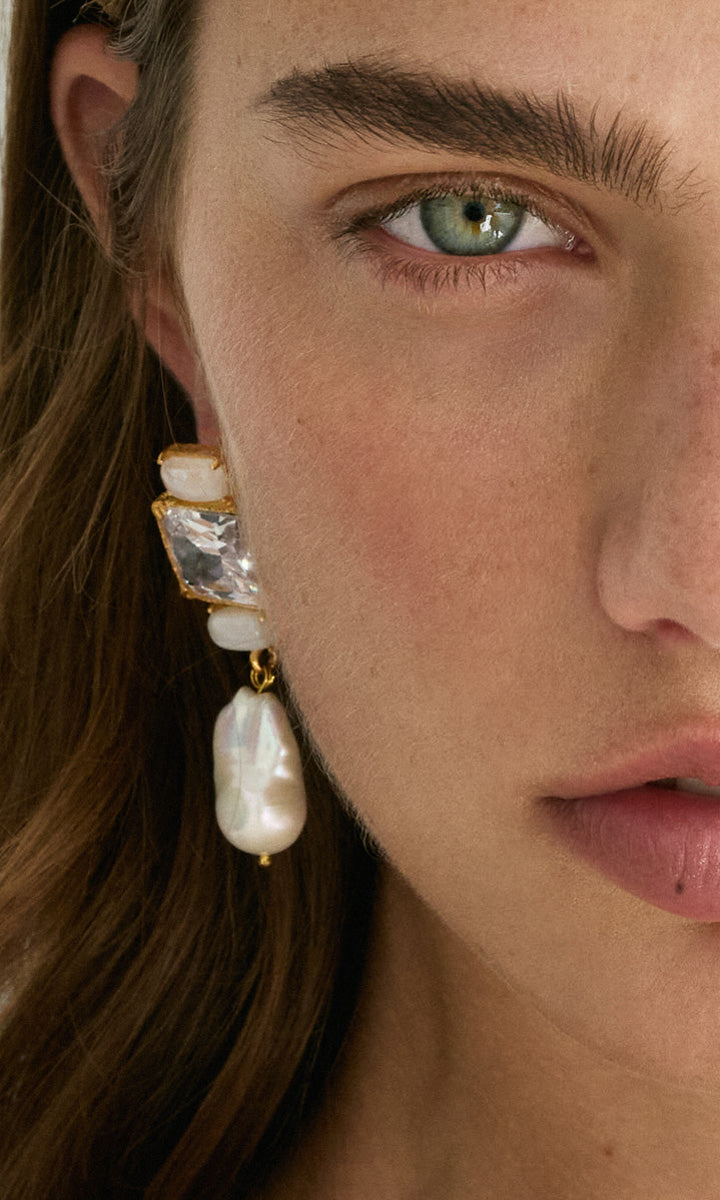 Christie Nicolaides Bambina Earrings - Clear