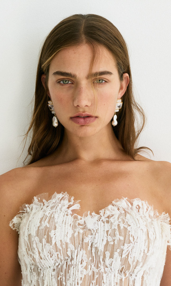 Christie Nicolaides Bambina Earrings - Clear