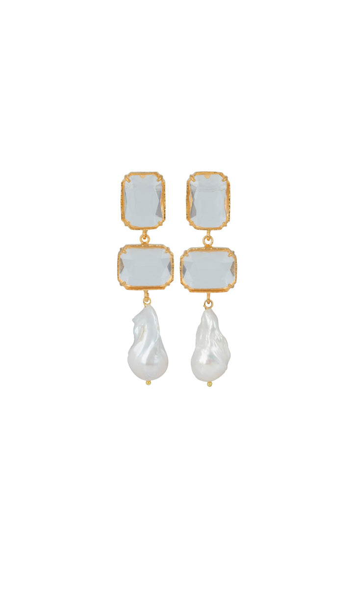 Christie Nicolaides Daphne Earrings - Clear