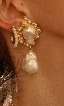 Christie Nicolaides Amalita Earrings - Pearl