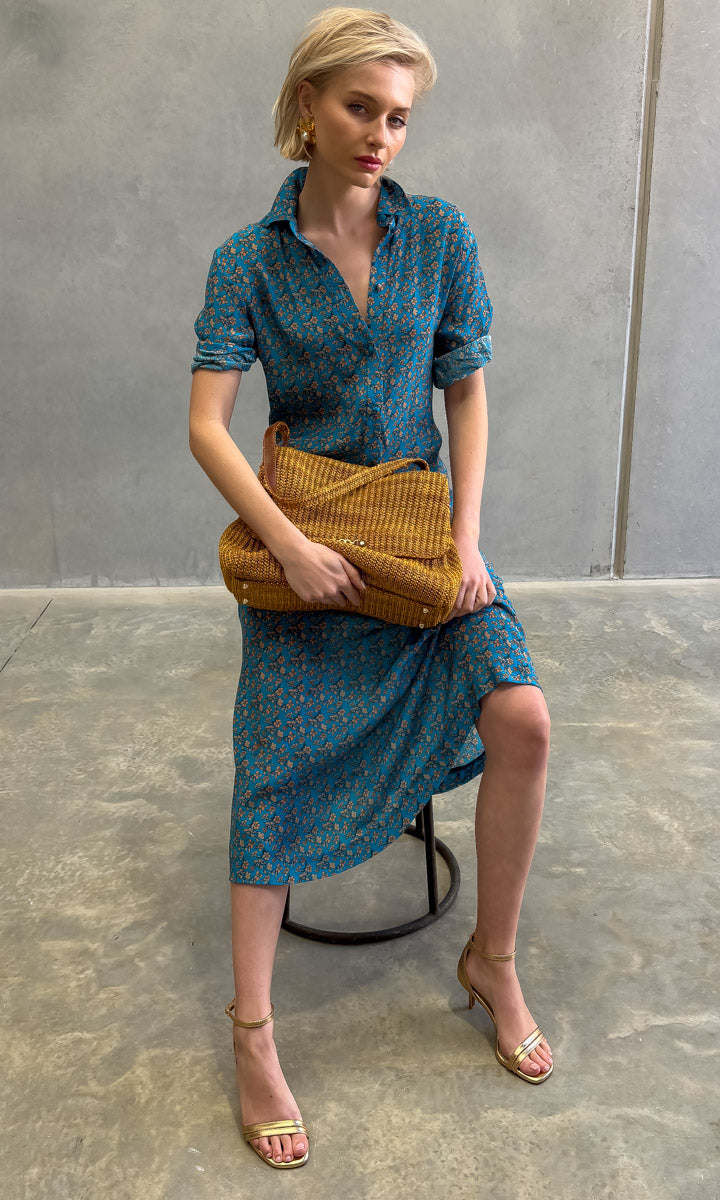 hoss Kelvin Dress - Cornflower Blue - Midi