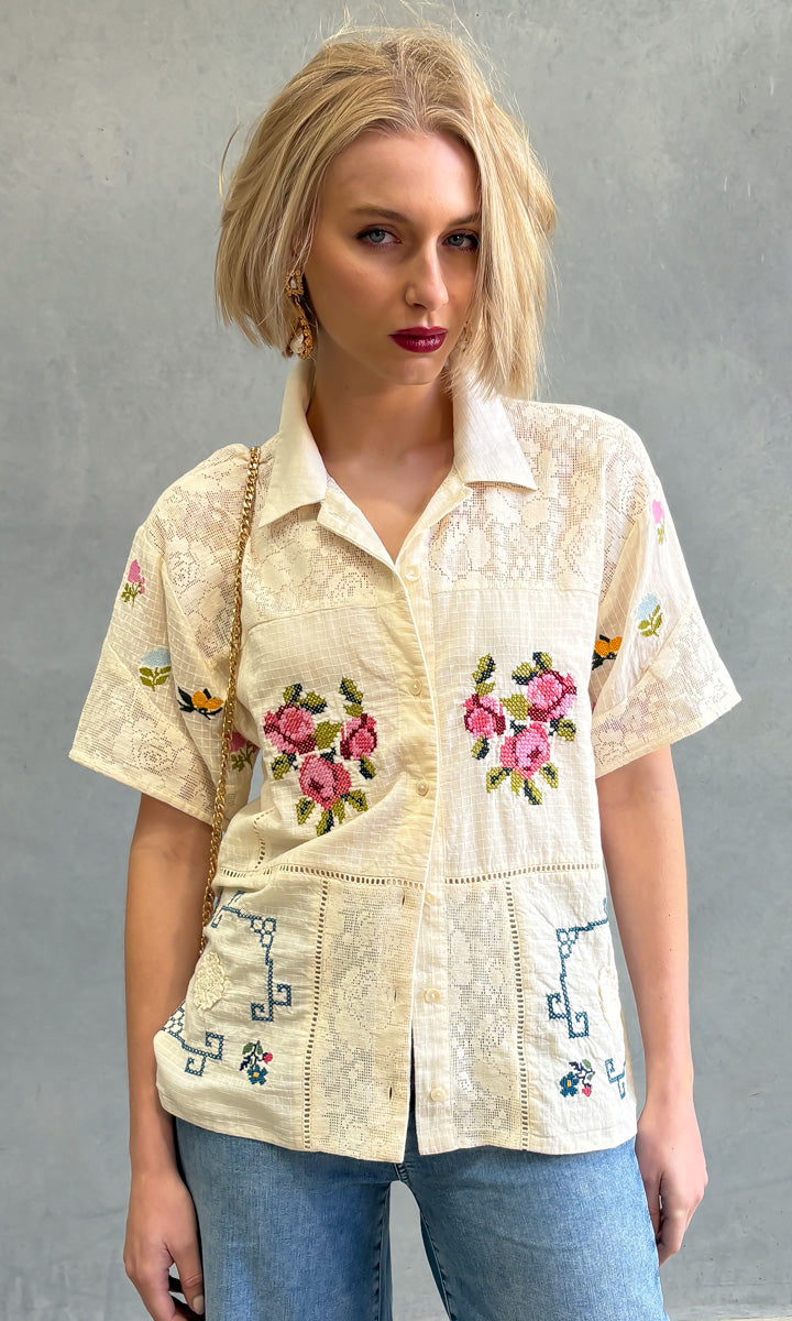 Louizon Romanian Embroid Shirt