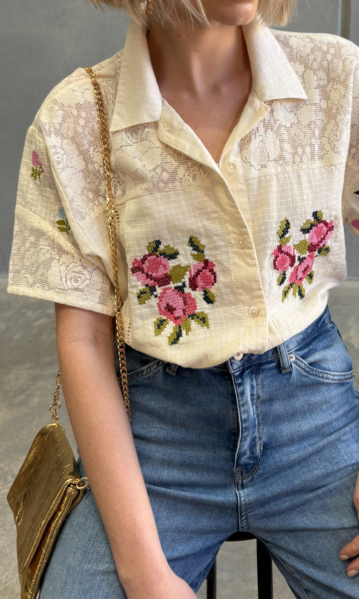 Louizon Romanian Embroid Shirt