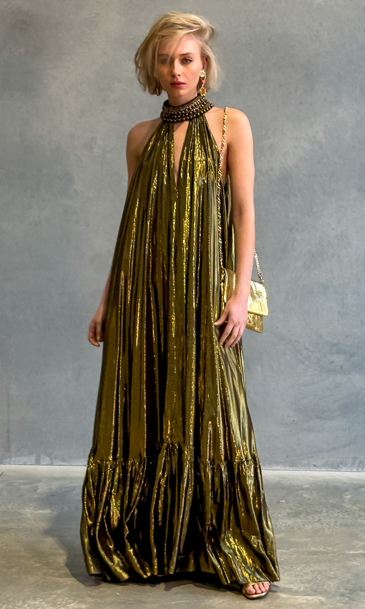 Mes Demoiselles Paradiso Dress - Dark gold