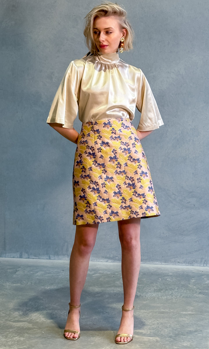 hoss Isabella Skirt - Blue Gold Iris