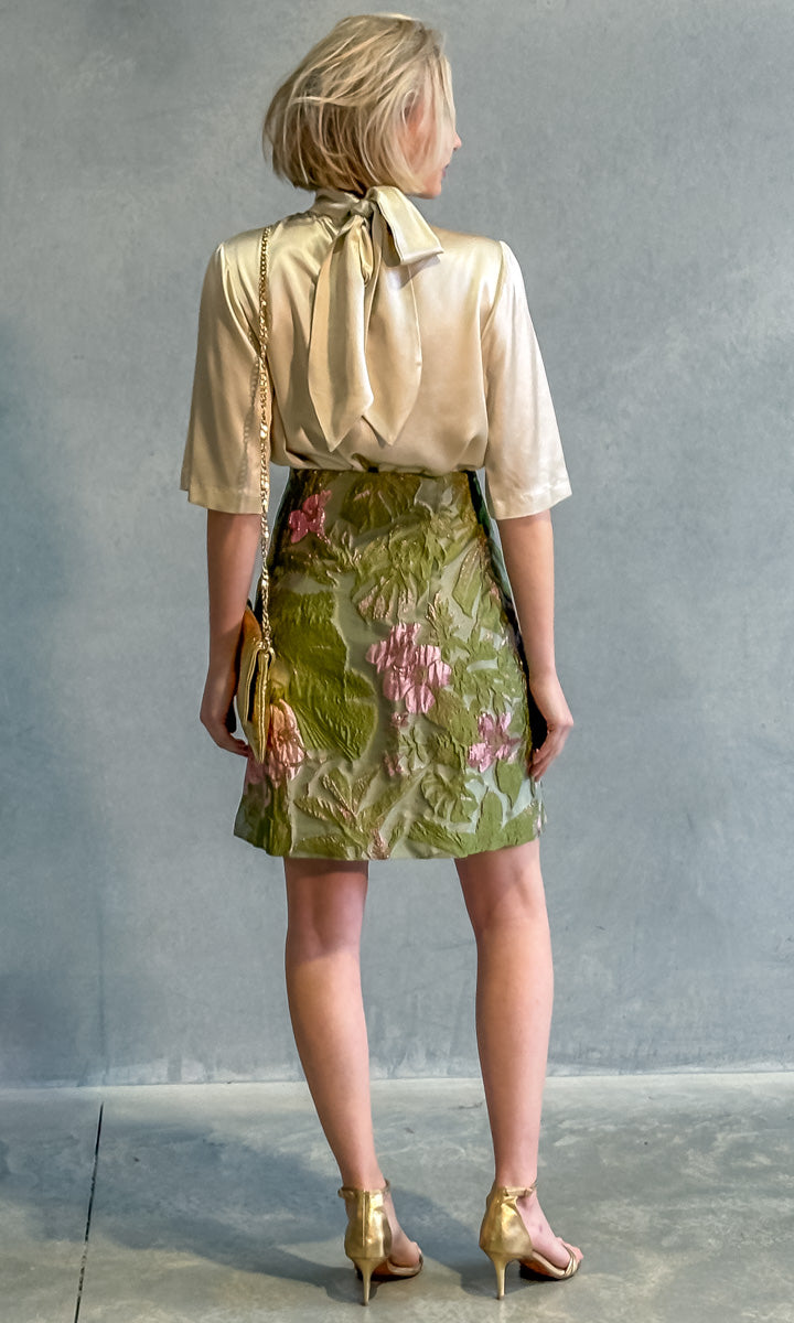 hoss Lucen Silk Top - Soft Gold