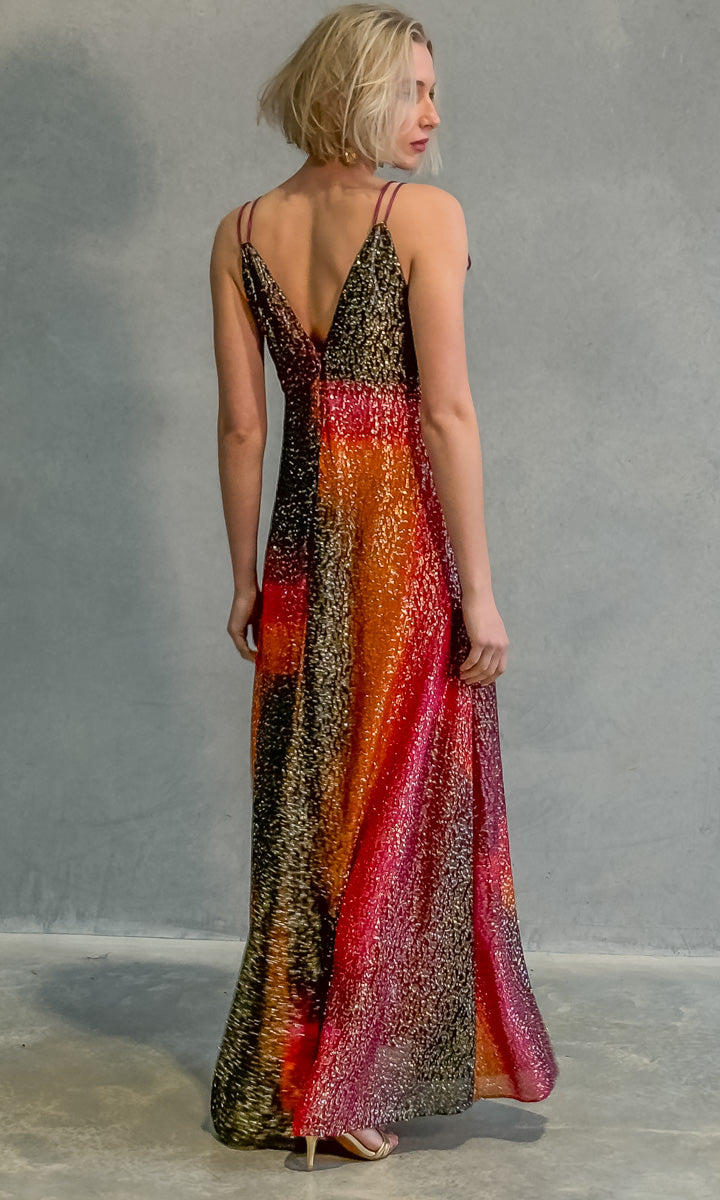 Momoni Dulce Maxi Dress - Coral