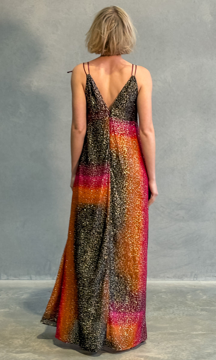 Momoni Dulce Maxi Dress - Coral