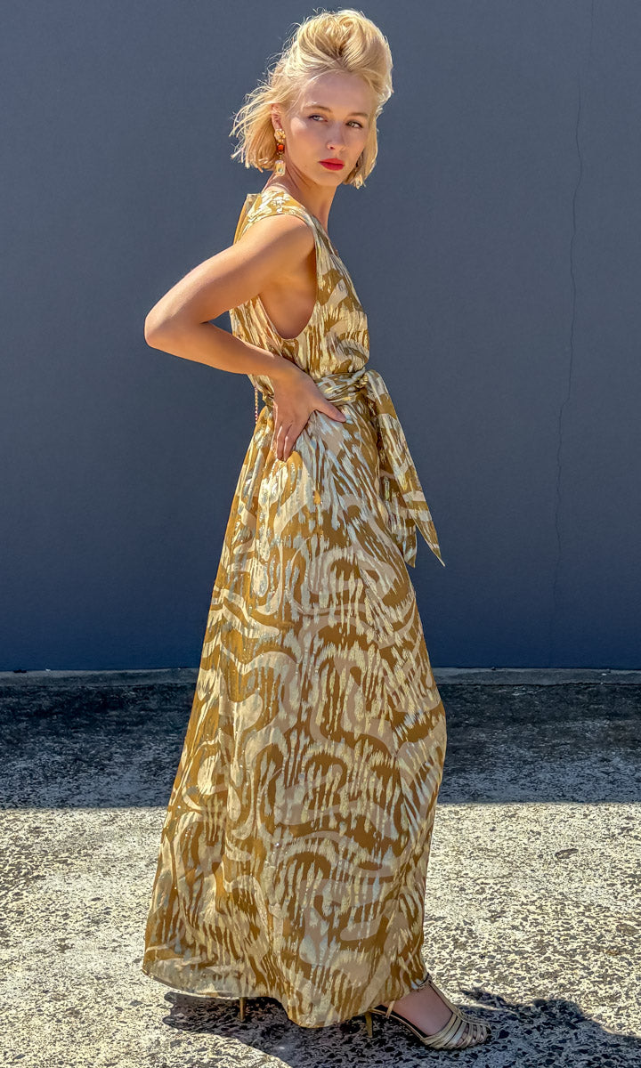 HOSS Farrow Maxi - Gold Swirl