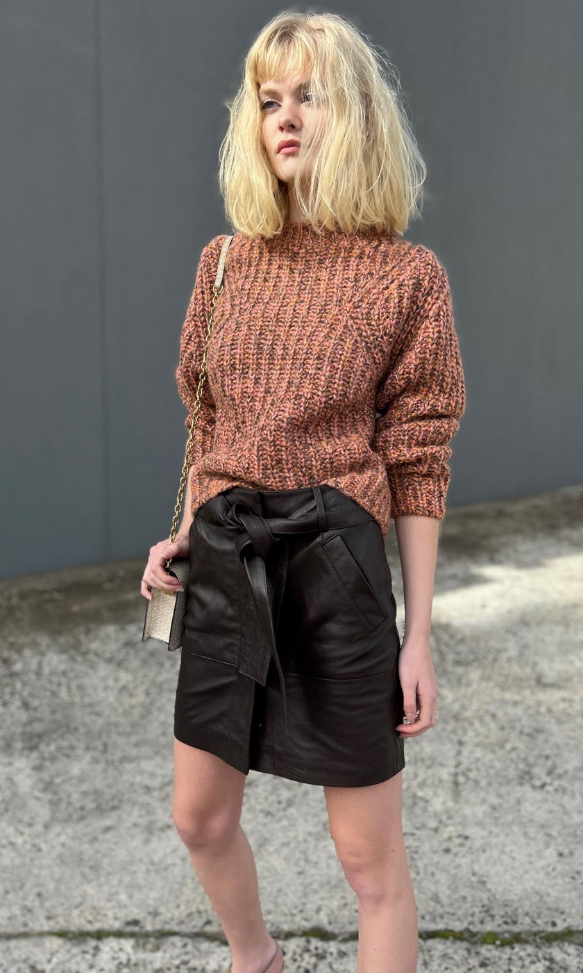 Second Female Letho Leather Skirt hoss - Main Image