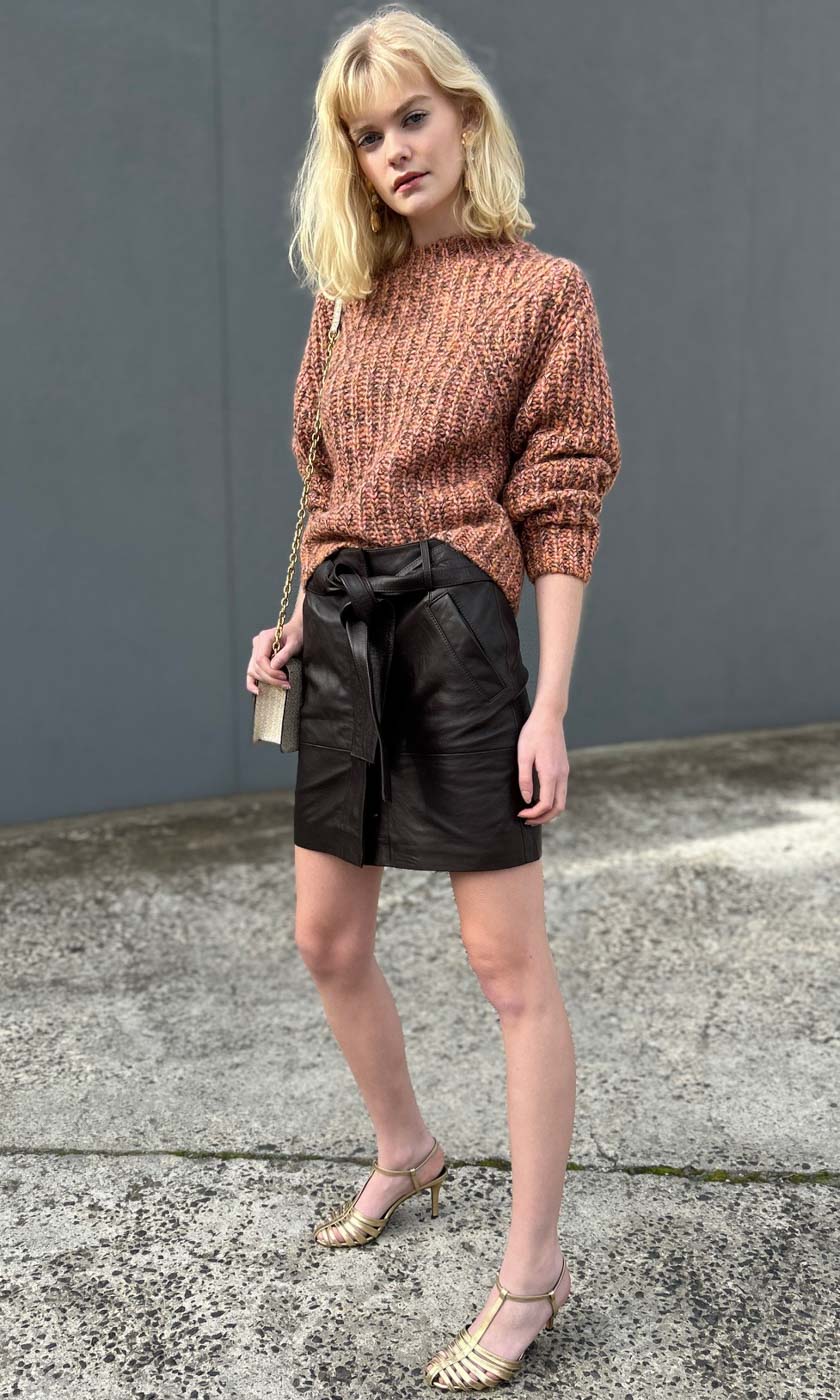 Second Female Letho Leather Skirt