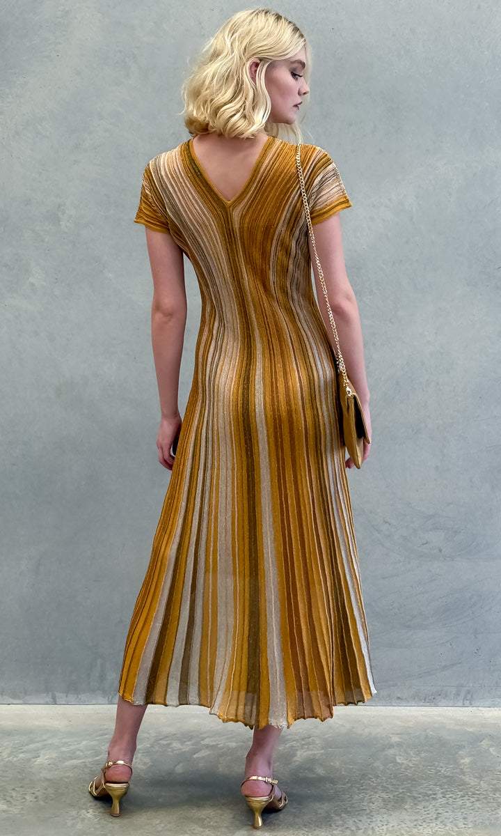 Marella Copan Stripe Knitted Dress