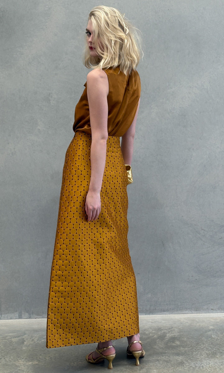 hoss Mardi Silk Top - Copper
