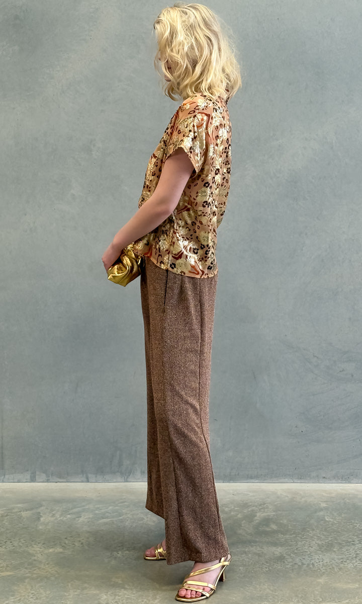 Hoss Little Shirt - Rust / Gold