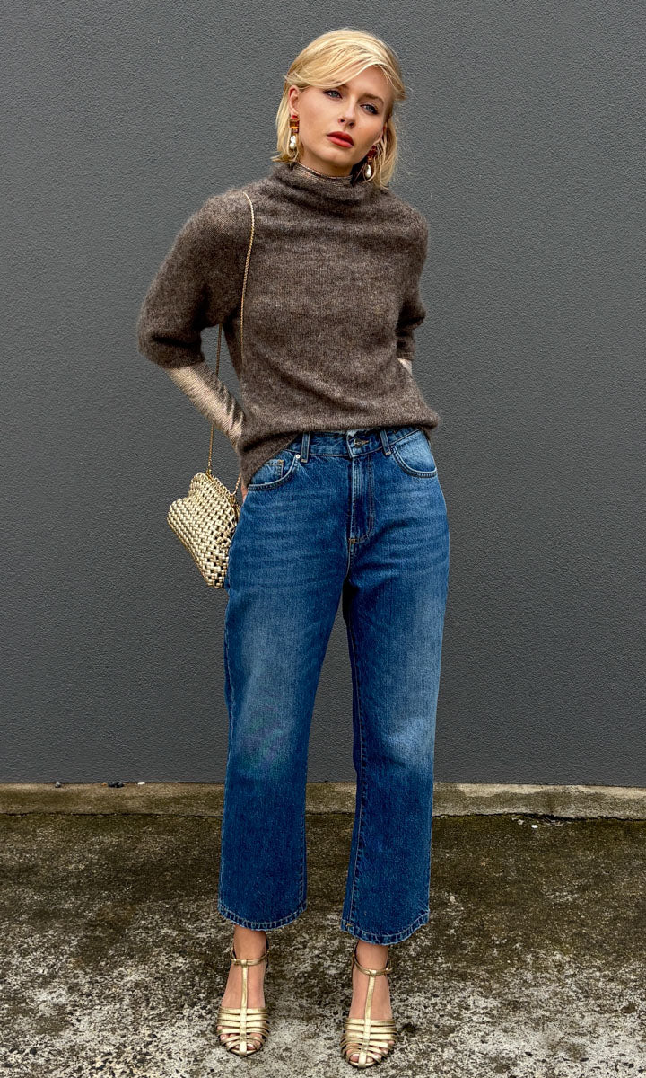Second Female St Andrews Alpaca Mocha Knit