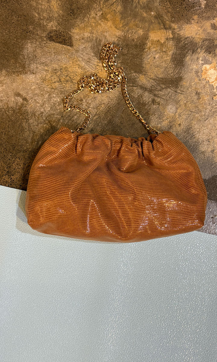 hoss Estelle Glomesh Leather Handbag - Honey