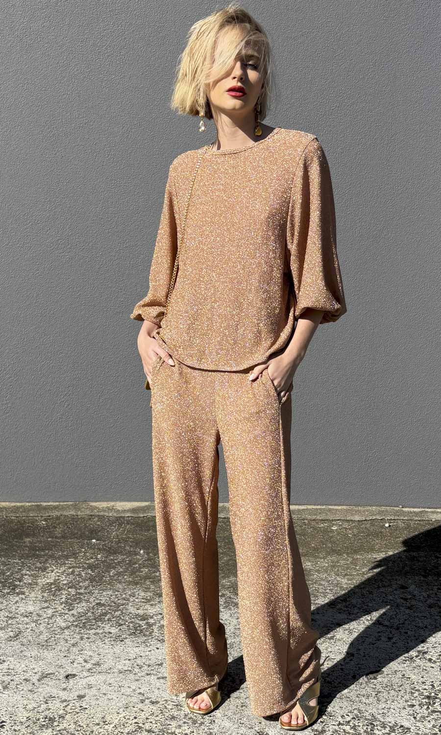 hoss Fidel Glam Trouser - Honey