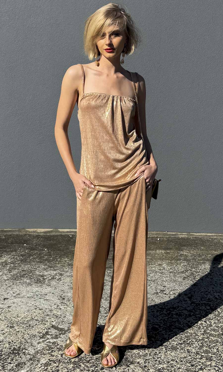 hoss Fidel Trouser - Sandy Gold