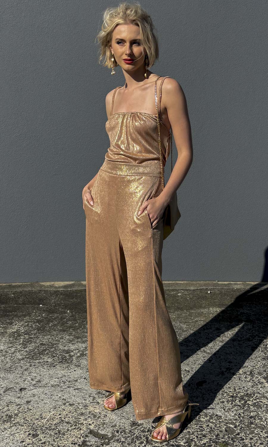 hoss Fidel Trouser - Sandy Gold