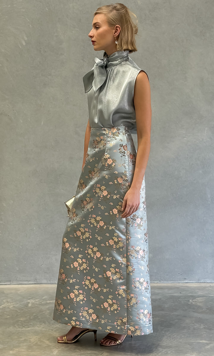 hoss Bronte Maxi Skirt - Silver Blue