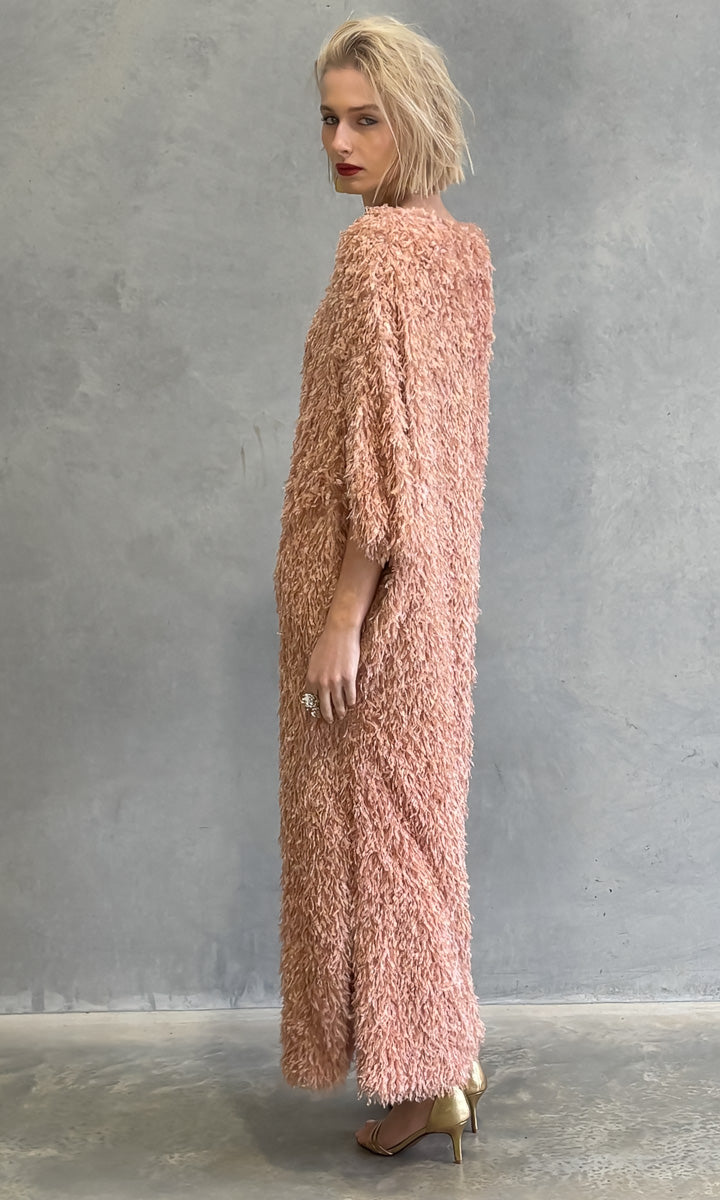 hoss Romulus Dress - Dusty Apricot Feather