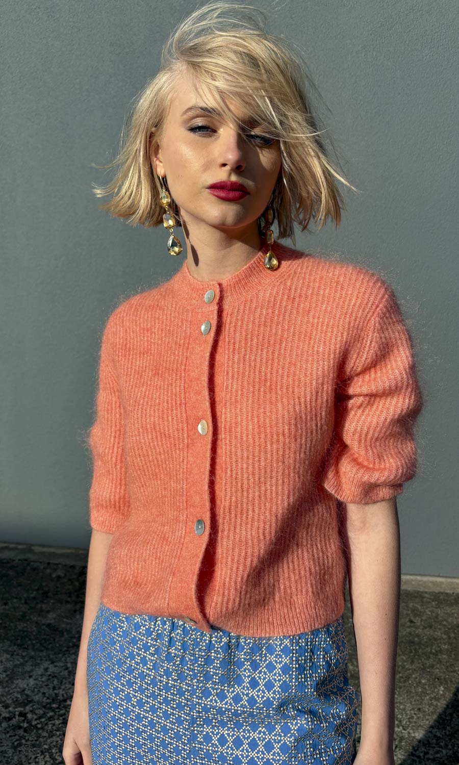 Second Female Sam Cardigan - Apricot